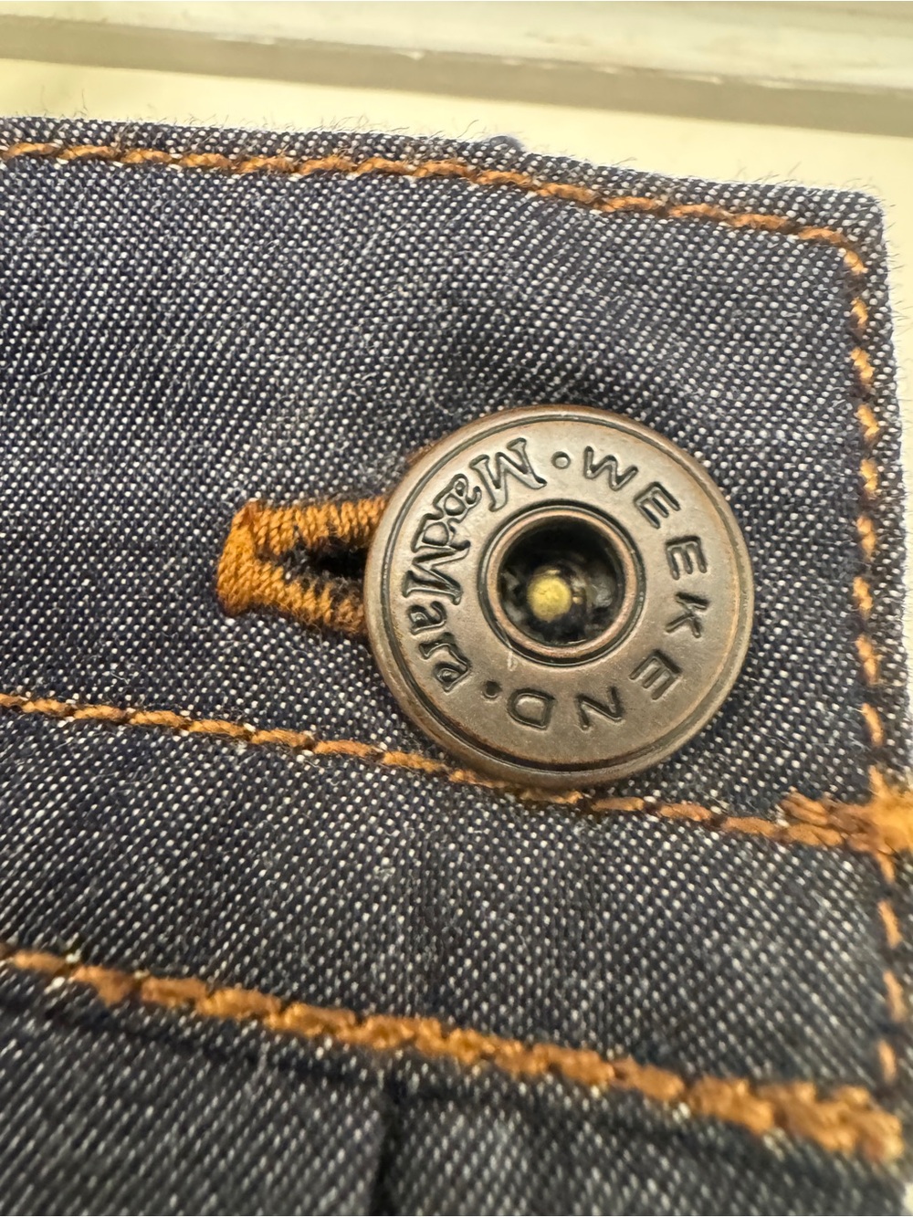 MaxMara Weekend Skirt - Pleated Blue Denim Old Money Office Business 12 - Picture 4 of 5